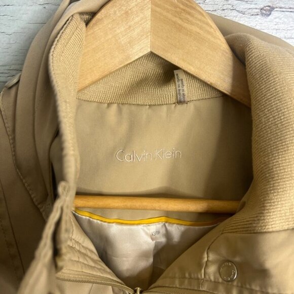 Calvin Klein Women Coat Jacket Coats Beige Sz xs tan hooded - Picture 5 of 7